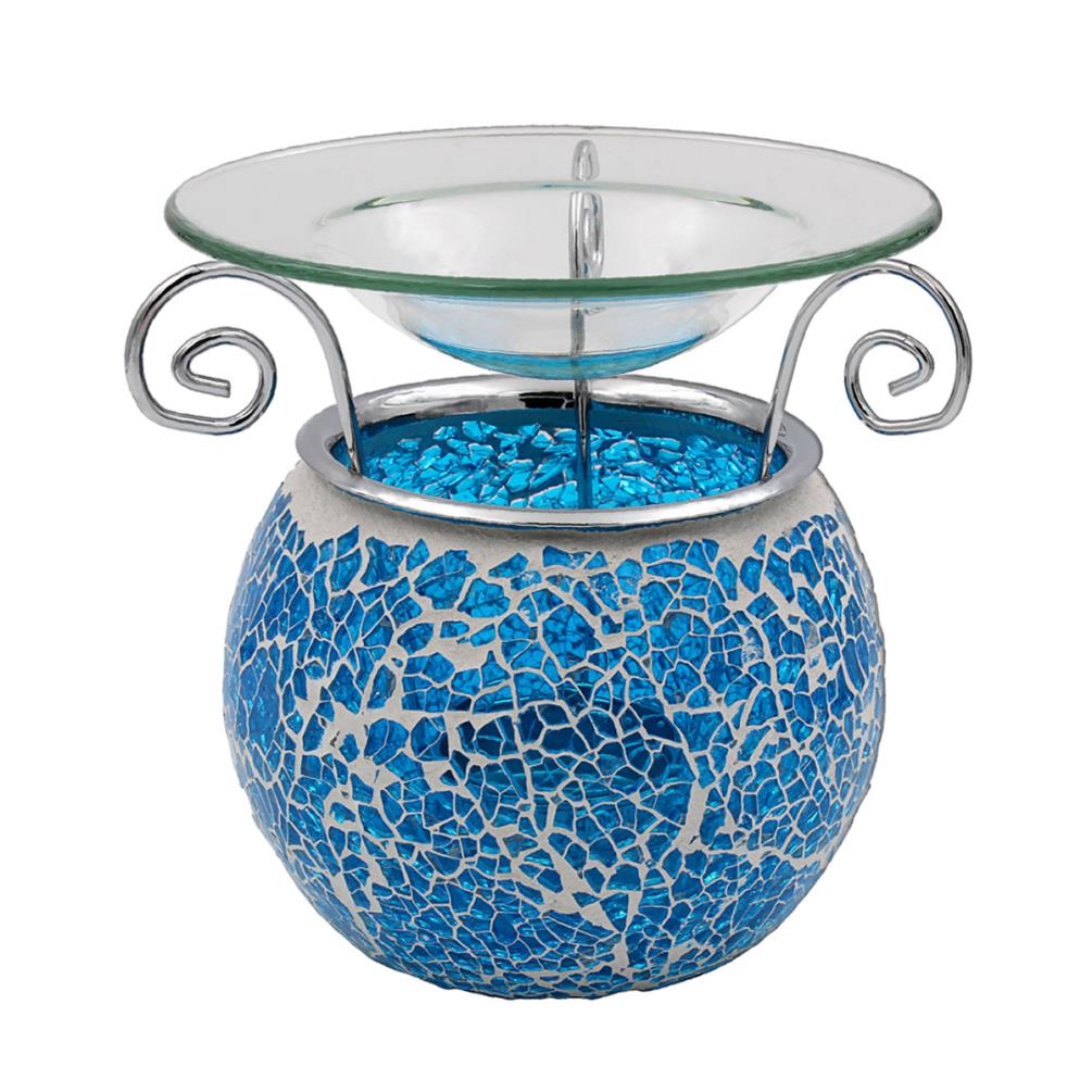 Desire Teal Crackle Mosaic Wax Melt Warmer £6.59